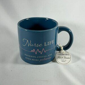 NEW CERAMIC “NURSE LIFE” 14.6 oz (432 mL) PUNCH STUDIO MUG